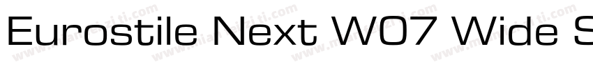 Eurostile Next W07 Wide SemiBd字体转换